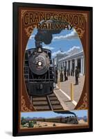 Grand Canyon Railway, Arizona - Williams Depot-Lantern Press-Framed Art Print