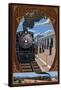 Grand Canyon Railway, Arizona - Williams Depot-Lantern Press-Framed Stretched Canvas