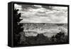 Grand Canyon Skies BW-Douglas Taylor-Framed Stretched Canvas