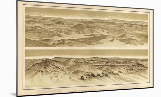 Grand Canyon: Views from Mt. Trumbull and Mt. Emma, c.1882-William Henry Holmes-Mounted Art Print