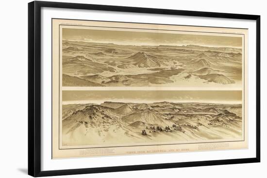 Grand Canyon: Views from Mt. Trumbull and Mt. Emma, c.1882-William Henry Holmes-Framed Art Print