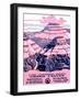 Grand Canyon Vintage National Park Travel Poster-null-Framed Art Print