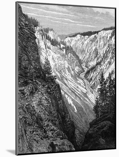 Grand Canyon, Yellowstone National Park, USA, 19th Century-Taylor-Mounted Giclee Print