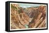 Grand Canyon, Yellowstone Park, Montana-null-Framed Stretched Canvas