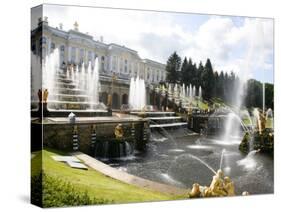 Grand Cascade at Peterhof Palace (Petrodvorets), St. Petersburg, Russia, Europe-Yadid Levy-Stretched Canvas