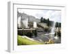 Grand Cascade at Peterhof Palace (Petrodvorets), St. Petersburg, Russia, Europe-Yadid Levy-Framed Photographic Print