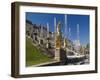 Grand Cascade Fountains, Peterhof, Saint Petersburg, Russia-Walter Bibikow-Framed Premium Photographic Print