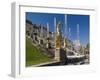 Grand Cascade Fountains, Peterhof, Saint Petersburg, Russia-Walter Bibikow-Framed Premium Photographic Print