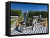 Grand Cascade Fountains, Peterhof, Saint Petersburg, Russia-Walter Bibikow-Framed Stretched Canvas