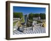 Grand Cascade Fountains, Peterhof, Saint Petersburg, Russia-Walter Bibikow-Framed Premium Photographic Print