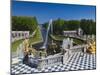 Grand Cascade Fountains, Peterhof, Saint Petersburg, Russia-Walter Bibikow-Mounted Photographic Print