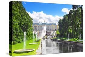 Grand Cascade in Pertergof, Saint-Petersburg, Russia.-Brian K-Stretched Canvas