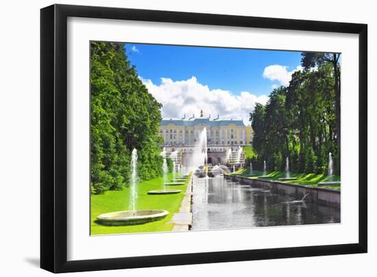 Grand Cascade in Pertergof, Saint-Petersburg, Russia.-Brian K-Framed Photographic Print