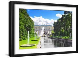 Grand Cascade in Pertergof, Saint-Petersburg, Russia.-Brian K-Framed Photographic Print