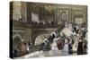 Grand Celebration at Palace of Versailles, 1840-1850, by Eugene Louis Lami (1800-1890)-null-Stretched Canvas