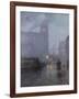 Grand Central and the Biltmore in Hazy Twilight-Lowell Birge Harrison-Framed Giclee Print