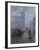 Grand Central and the Biltmore in Hazy Twilight-Lowell Birge Harrison-Framed Giclee Print