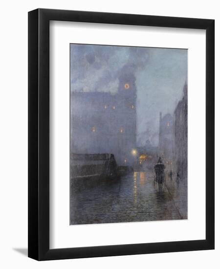 Grand Central and the Biltmore in Hazy Twilight-Lowell Birge Harrison-Framed Premium Giclee Print