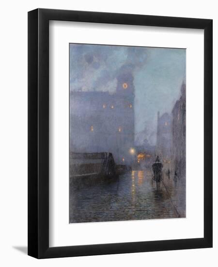 Grand Central and the Biltmore in Hazy Twilight-Lowell Birge Harrison-Framed Giclee Print