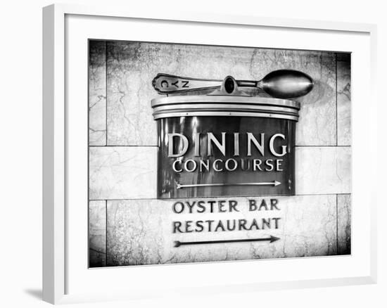 Grand Central Dining Concourse Sign - Grand Central Terminal - Manhattan - New York City-Philippe Hugonnard-Framed Photographic Print