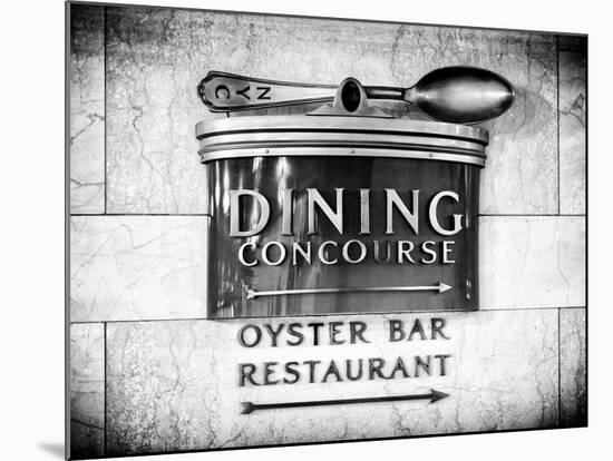 Grand Central Dining Concourse Sign - Grand Central Terminal - Manhattan - New York City-Philippe Hugonnard-Mounted Photographic Print