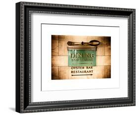 Grand Central Dining Concourse Sign - Grand Central Terminal - Manhattan - New York City-Philippe Hugonnard-Framed Art Print