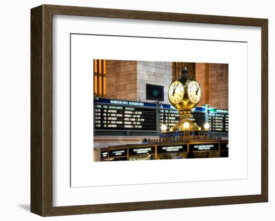 Grand Central Dining Concourse Sign - Grand Central Terminal - Manhattan - New York City-Philippe Hugonnard-Framed Art Print