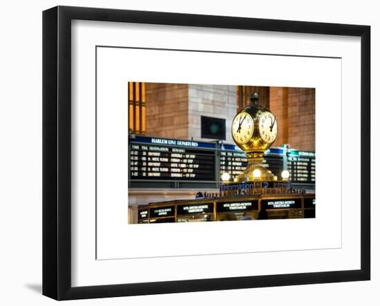 Grand Central Dining Concourse Sign - Grand Central Terminal - Manhattan - New York City-Philippe Hugonnard-Framed Art Print