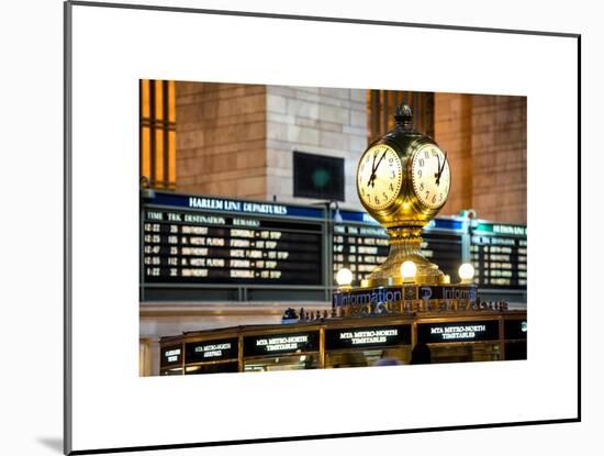 Grand Central Dining Concourse Sign - Grand Central Terminal - Manhattan - New York City-Philippe Hugonnard-Mounted Art Print