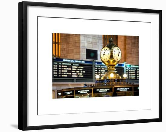 Grand Central Dining Concourse Sign - Grand Central Terminal - Manhattan - New York City-Philippe Hugonnard-Framed Art Print