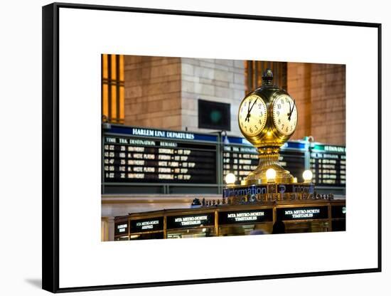 Grand Central Dining Concourse Sign - Grand Central Terminal - Manhattan - New York City-Philippe Hugonnard-Framed Stretched Canvas