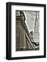 Grand Central Eagle & Chrysler-null-Framed Art Print