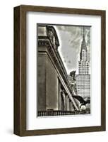 Grand Central Eagle & Chrysler-null-Framed Art Print