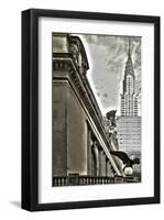 Grand Central Eagle & Chrysler-null-Framed Art Print