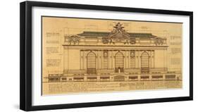 Grand Central Façade-Roger Vilar-Framed Art Print