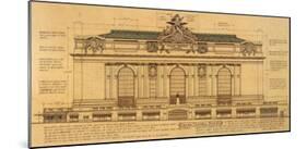 Grand Central Façade-Roger Vilar-Mounted Art Print