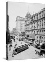 Grand Central Station and Hotel Manhattan, New York-null-Stretched Canvas