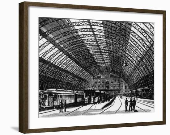 Grand Central Station, New York City, 19th Century-null-Framed Photo