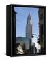 Grand Central Station Terminal Building and the Chrysler Building, New York, USA-Amanda Hall-Framed Stretched Canvas