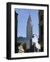 Grand Central Station Terminal Building and the Chrysler Building, New York, USA-Amanda Hall-Framed Photographic Print