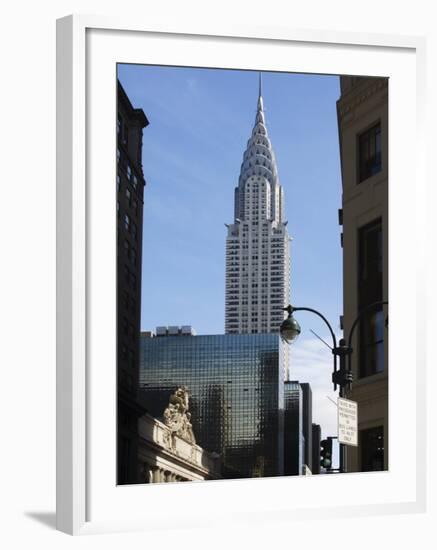 Grand Central Station Terminal Building and the Chrysler Building, New York, USA-Amanda Hall-Framed Photographic Print