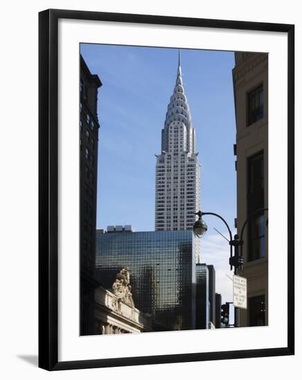 Grand Central Station Terminal Building and the Chrysler Building, New York, USA-Amanda Hall-Framed Photographic Print