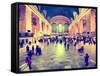 Grand Central Terminal at 42nd Street and Park Avenue in Midtown Manhattan in New York-Philippe Hugonnard-Framed Stretched Canvas