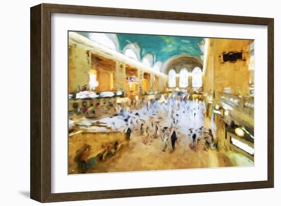 Grand Central Terminal II - In the Style of Oil Painting-Philippe Hugonnard-Framed Giclee Print
