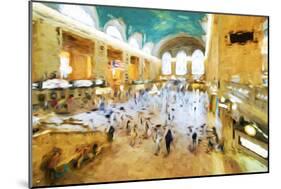 Grand Central Terminal II - In the Style of Oil Painting-Philippe Hugonnard-Mounted Giclee Print