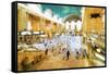 Grand Central Terminal II - In the Style of Oil Painting-Philippe Hugonnard-Framed Stretched Canvas