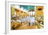 Grand Central Terminal II - In the Style of Oil Painting-Philippe Hugonnard-Framed Premium Giclee Print