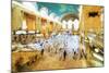 Grand Central Terminal II - In the Style of Oil Painting-Philippe Hugonnard-Mounted Giclee Print