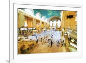 Grand Central Terminal II - In the Style of Oil Painting-Philippe Hugonnard-Framed Giclee Print