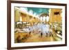 Grand Central Terminal II - In the Style of Oil Painting-Philippe Hugonnard-Framed Giclee Print